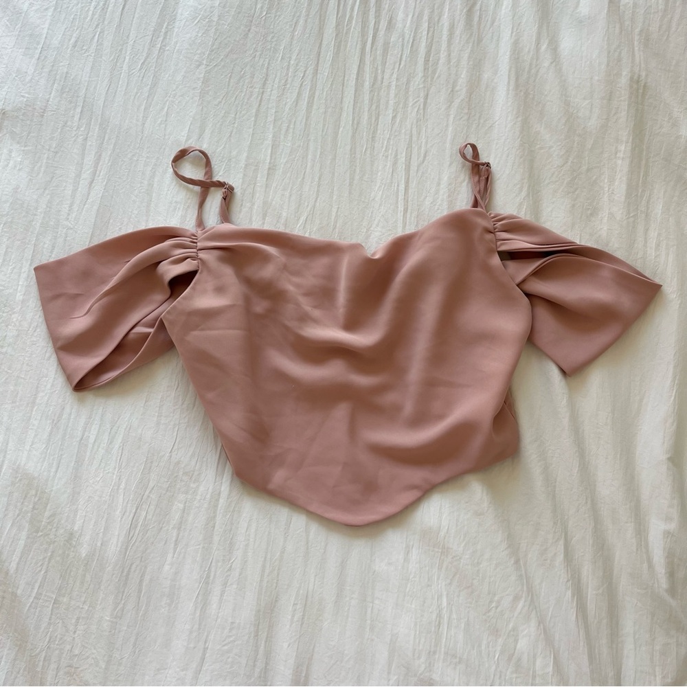 Elegant Pink Off-Shoulder Women's Top